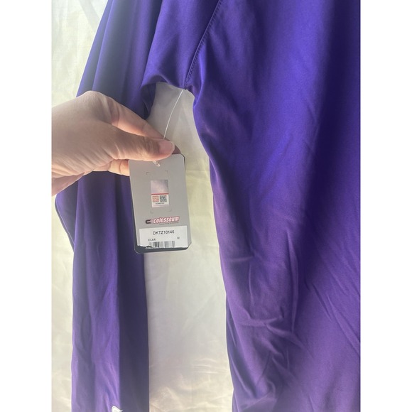 Colosseum Men's 1/4 Zip Pullover Shirt Med East Carolina University‎ NWT Purple - Picture 4 of 6